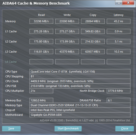 i7 875k 4.4GHz Memory 2520MHz.png