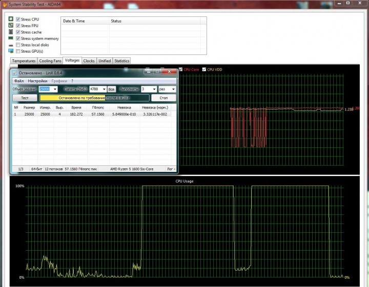 Vcore=0.384-1.296V<br />VDD=1.200-1.250V