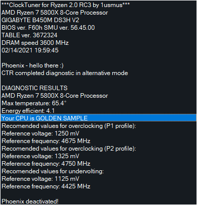 AMD Ryzen 7 5800X Gold Sample