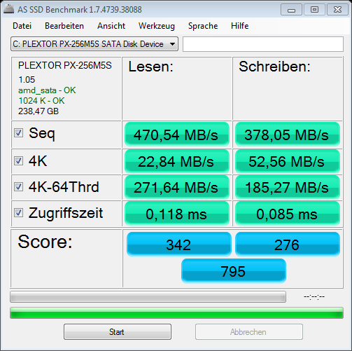 as-ssd-bench PLEXTOR PX-256M5 26.01.2014 15-52-06.png